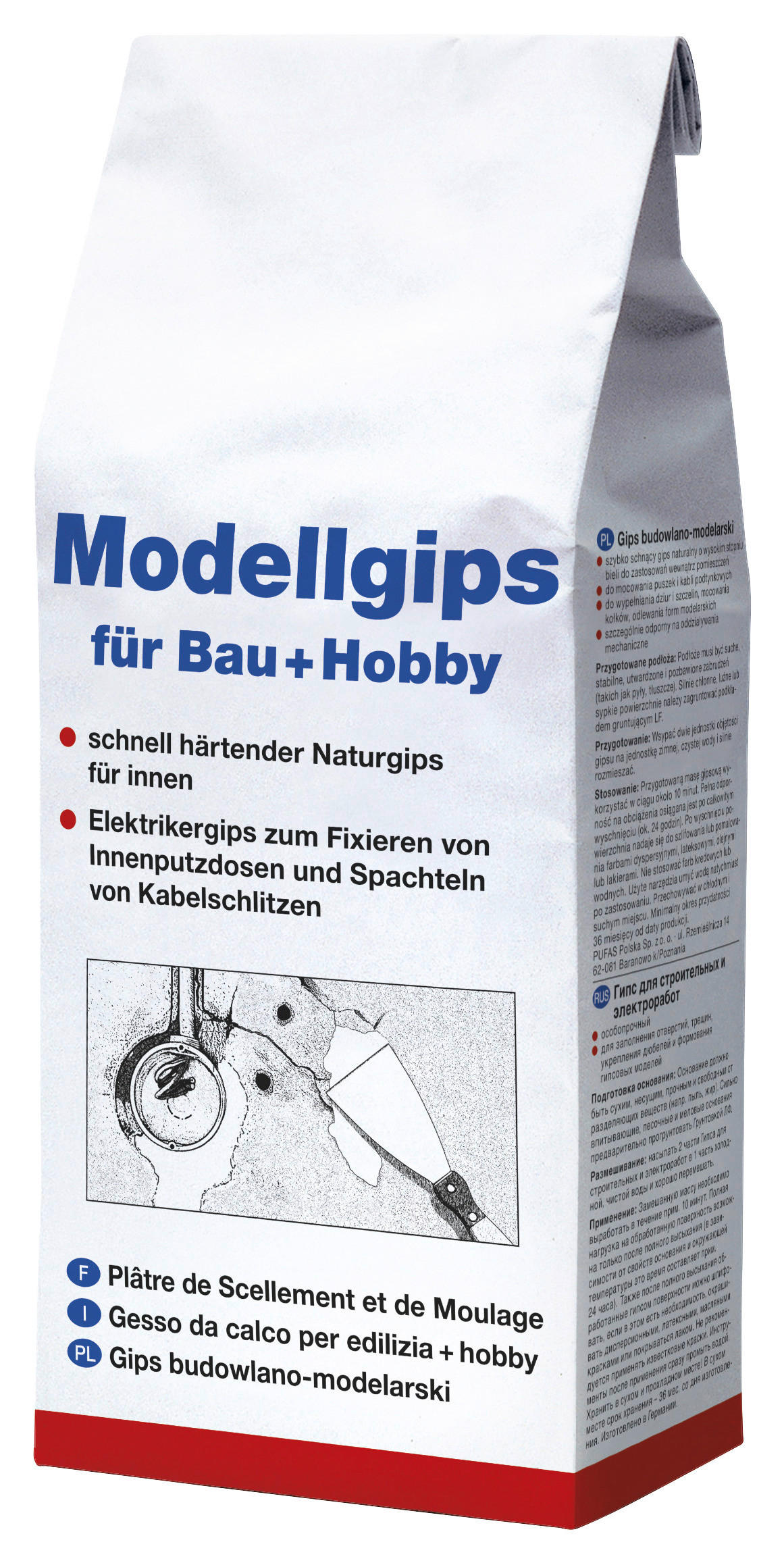 Modellgips ca. 1,5 kg Modellgips_Bau 1,5kg
