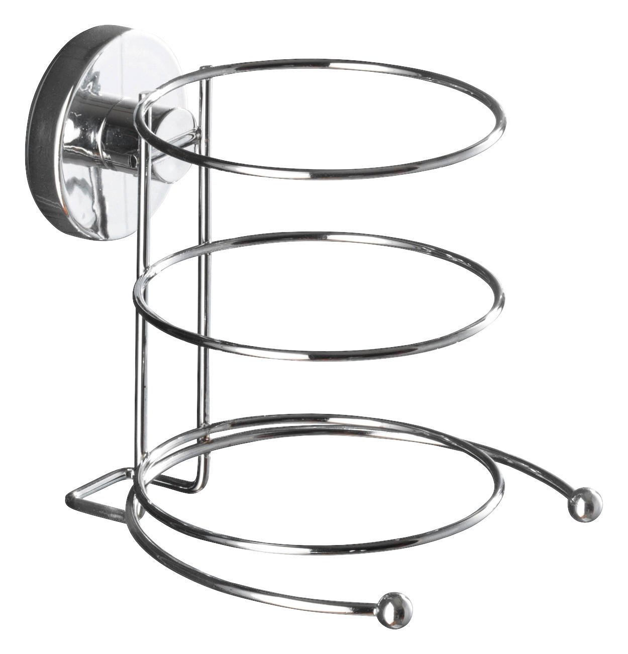 Haartrocknerhalter Chrom Stahl B/H/L: ca. 13,5x13,5x13 cm Haartrocknerhalter_Vacuum-Loc - Chrom (13,00/13,50/13,50cm) - WENKO