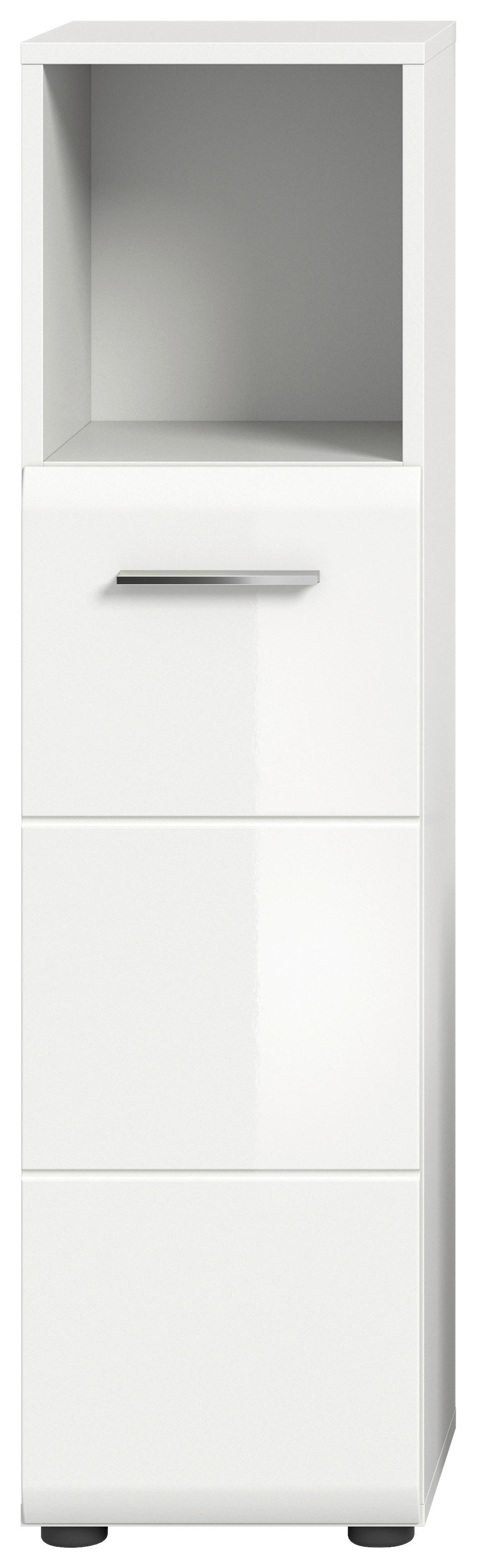 Badhochschrank ICE weiß weiß Hochglanz B/H/T: ca. 30x110x30 cm ICE - weiß (30,00/110,00/30,00cm) - xonox.home
