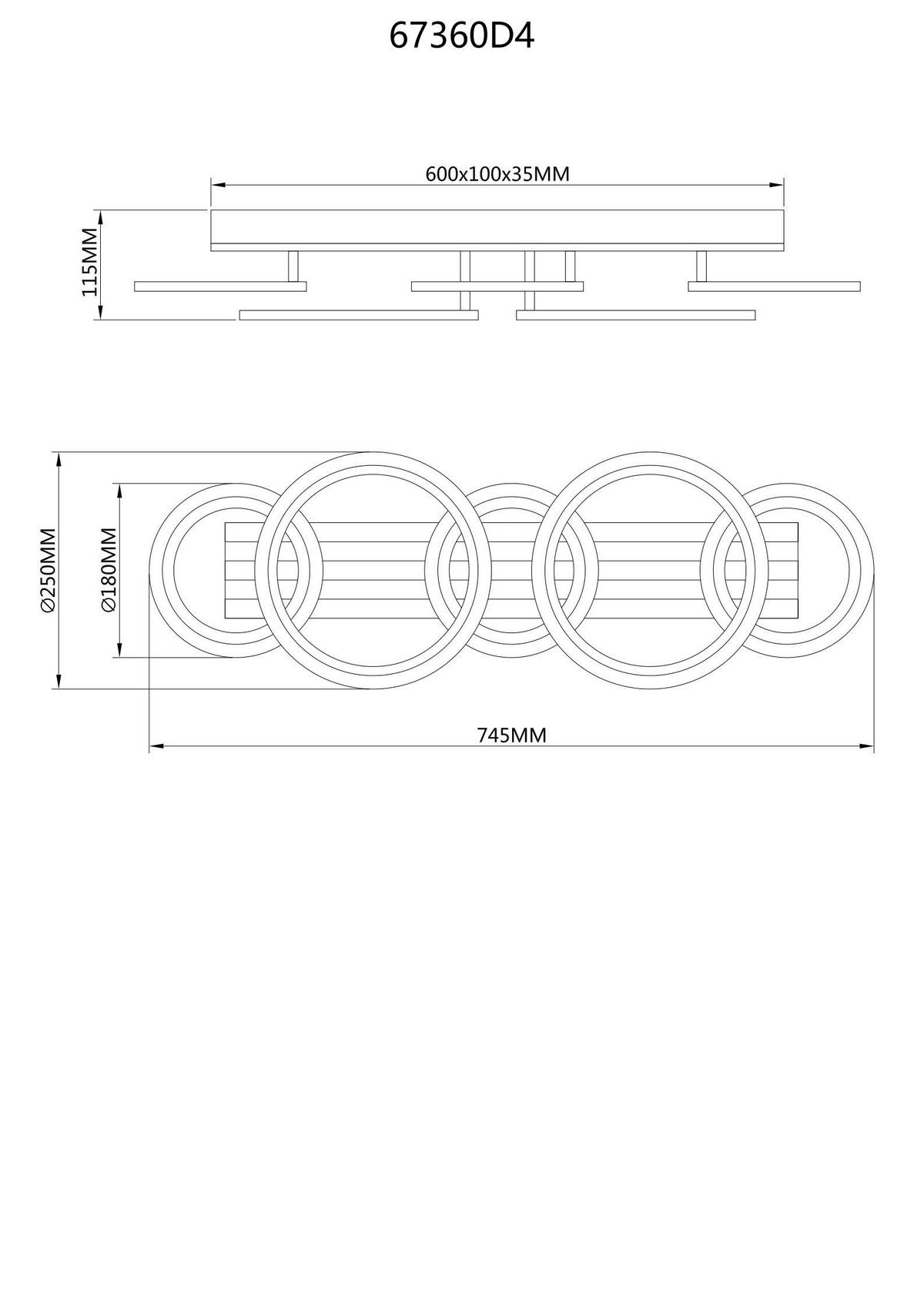 GLOBO Deckenventilator Deckenleuchte-Blevins - schwarz (81,00/30,00/15,00cm) - GLOBO