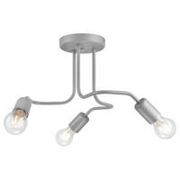 Lamkur Deckenleuchte silber Stahl B/H/L: ca. 34x38x38 cm 3 Brennstellen Charlie - silber (38,00/34,00/38,00cm) - Lamkur
