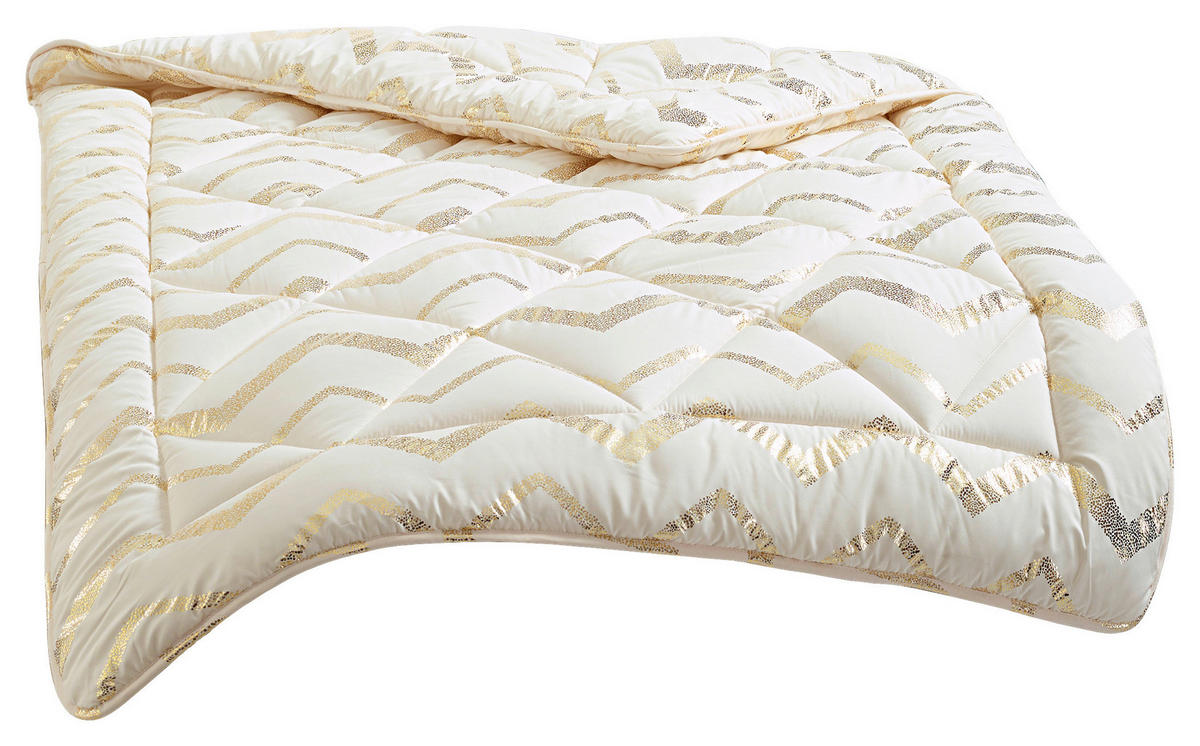 Steppbett Steppbett_Shine 135x200cm gold - gold/natur (135,00/200,00cm)