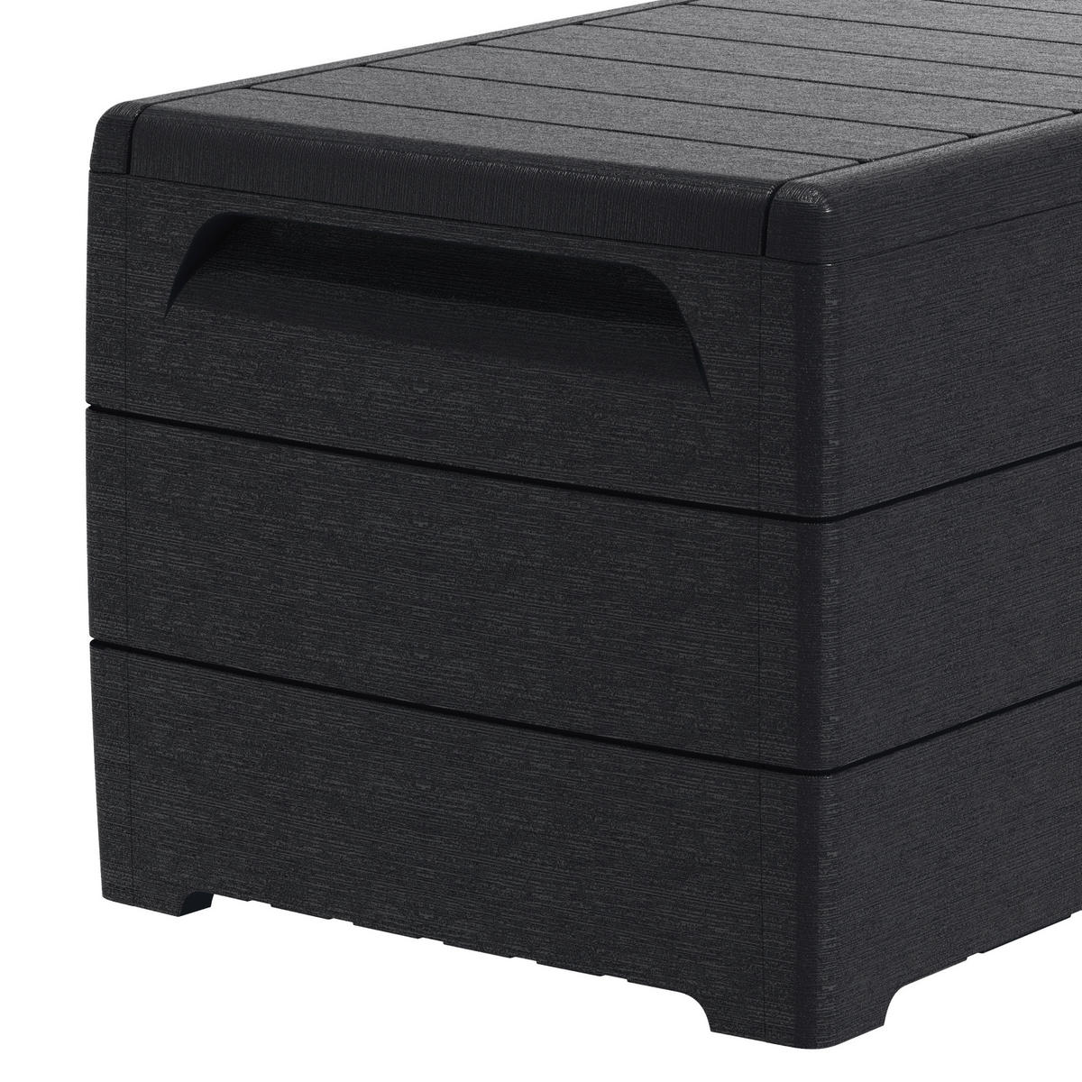 VCM Aufbewahrungsbox Durabox grau Kunststoff B/H/L: ca. 130x110x474 cm Durabox - grau (474,00/130,00/110,00cm) - VCM