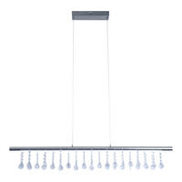Näve Leuchten Pendelleuchte 7093150 stahlfarbig Kunststoff Metall B/H/T: ca. 6x120x100 cm null 1 Brennstellen Nobilis - stahlfarbig (6,00/120,00/100,00cm) - Näve Leuchten