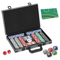 SPORTNOW Pokerset B/H/L: ca. 28x8x39,5 cm Pokerset - grau (39,50/28,00/8,00cm) - SPORTNOW