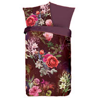Baumwoll Bettwäsche Simone Satin Simone - bordeaux (155,00/220,00cm) - Descanso