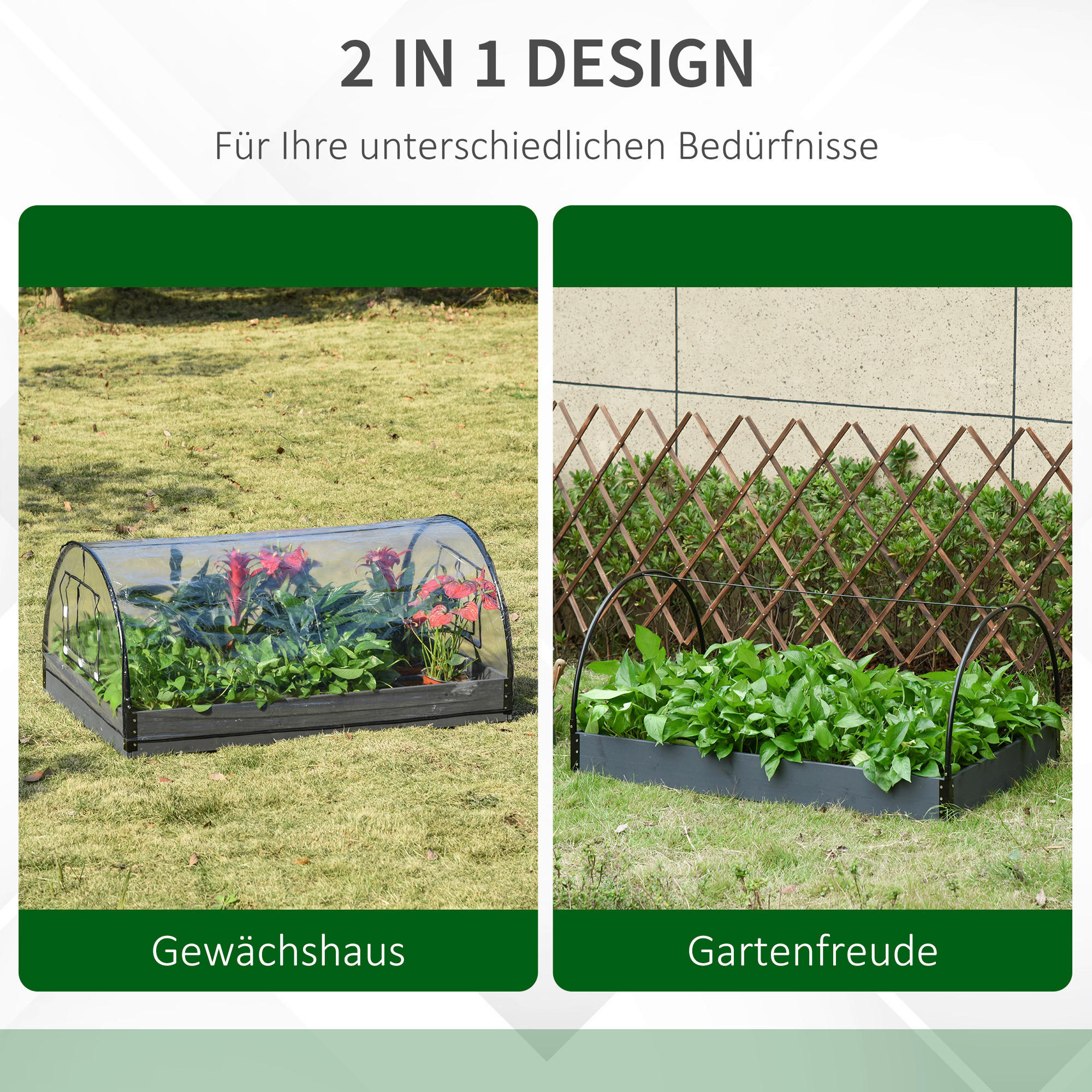 Outsunny Gewächshaus B/H/L: ca. 79x53x120 cm Gewächshaus - transparent (120,00/79,00/53,00cm) - Outsunny