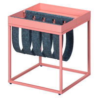 Zeitungsständer Club NY rosé Metall B/H/T: ca. 35x40x35 cm Club NY - rosé/grau (35,00/40,00/35,00cm) - Inter Link