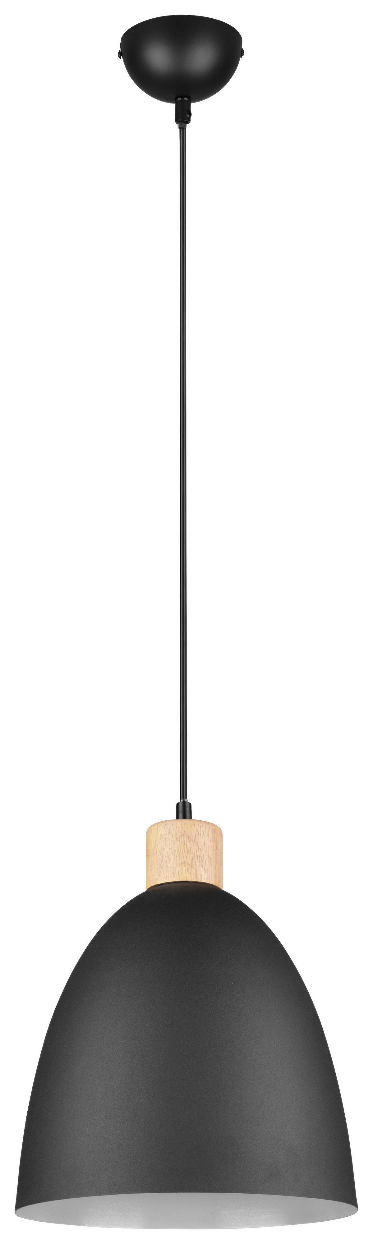 Reality Pendelleuchte R30681032 mattschwarz Metall H/D: ca. 150x25 cm E27 1 Brennstellen Jagger - mattschwarz (25,00/150,00cm) - Reality
