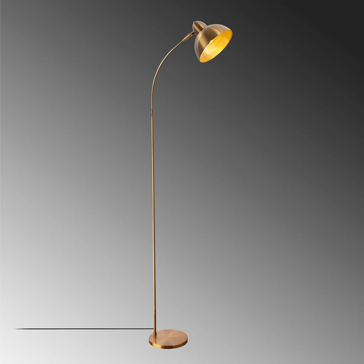Opviq Stehleuchte Varzan bronze Metall B/H/T/L/D: ca. 43x162x43x20x21 cm E27 1 Brennstellen Varzan - bronze (20,00/43,00/162,00cm) - Opviq