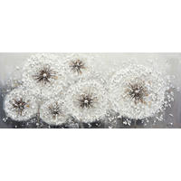 Ölgemälde Pusteblumen B/H: ca. 140x60 cm Ölgemälde_handgefertigt - (140,00/60,00cm)