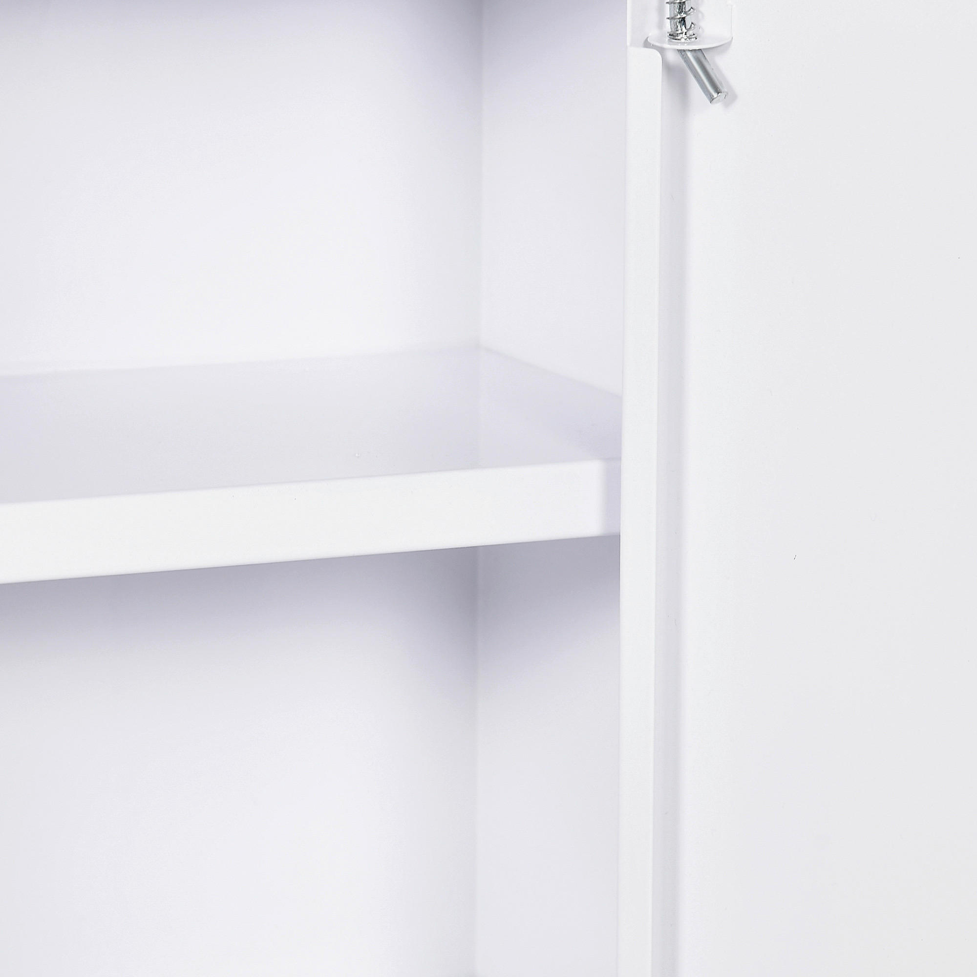 kleankin Medizinschrank weiß Polypropylen B/H/L: ca. 14x30x46 cm Medizinschrank - weiß (46,00/14,00/30,00cm) - kleankin