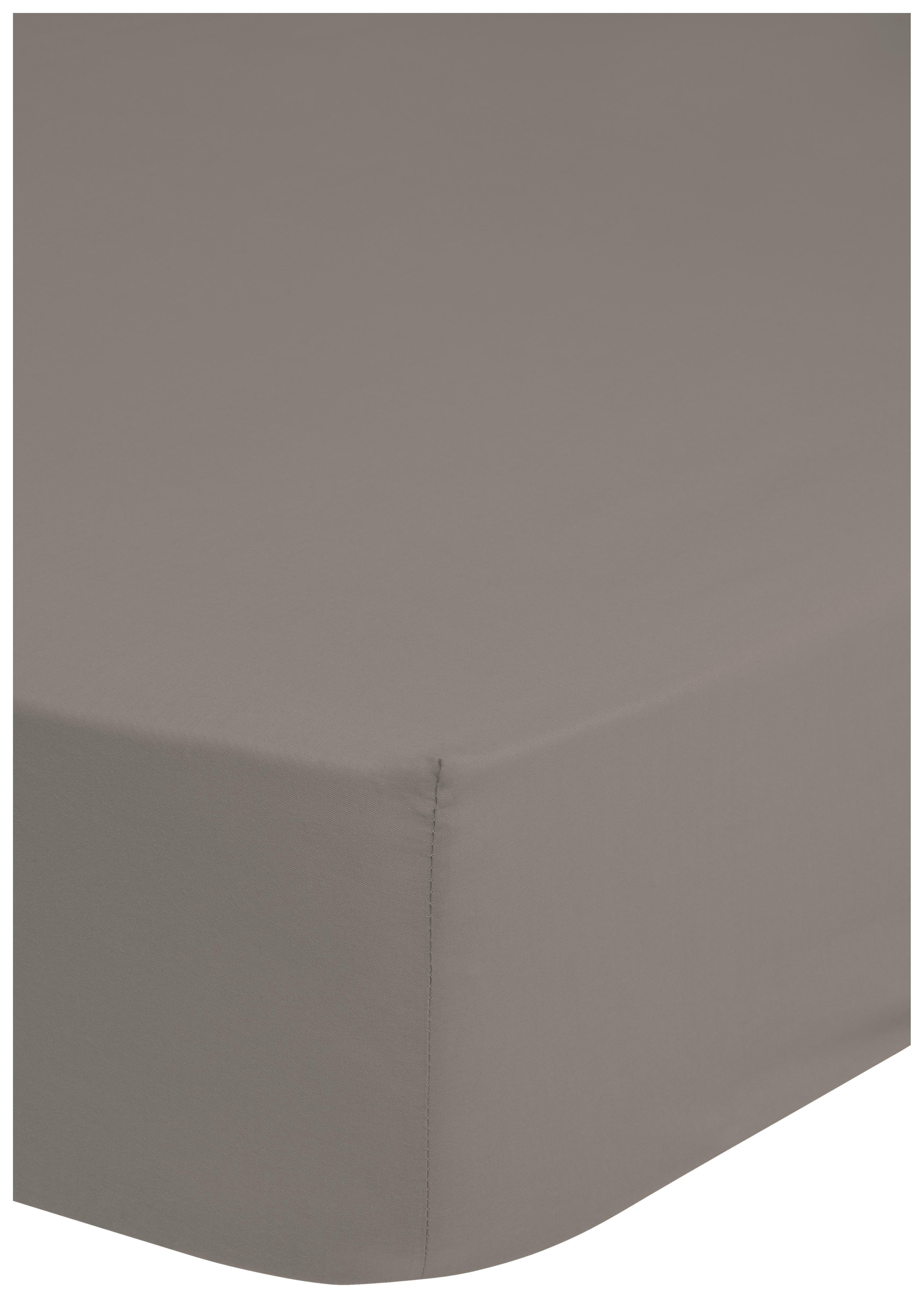 Baumwoll Spannbetttuch Satin Spannbetttuch-Satin 160x200cm - ecru (160,00/200,00cm) - HIP