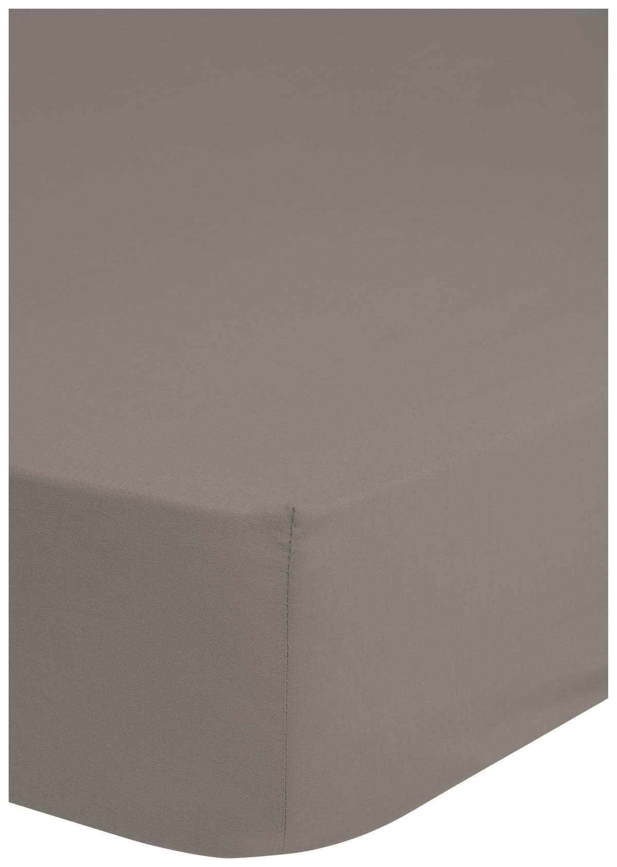 Baumwoll Spannbetttuch Satin Spannbetttuch-Satin 160x200cm - ecru (160,00/200,00cm) - HIP