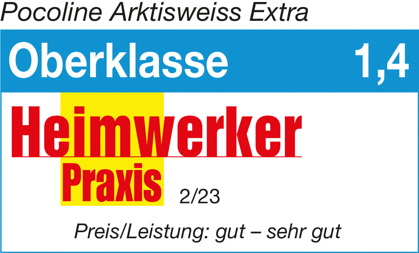 POCOline Raumfarbe Arktisweiß weiß ca. 5 l Arktisweiß - weiß (5,00l) - POCOline