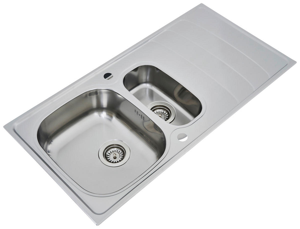 Respekta Einbauspüle Miami 100 x 50 Edelstahl B/H/T: ca. 100x19x50 cm Miami 100 x 50 - Edelstahl (100,00/19,00/50,00cm) - Respekta