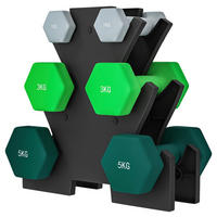 SPORTNOW Hantelset mehrfarbig Metall B/H/L: ca. 10x34x34 cm Hantelset - mehrfarbig (34,00/10,00/34,00cm) - SPORTNOW