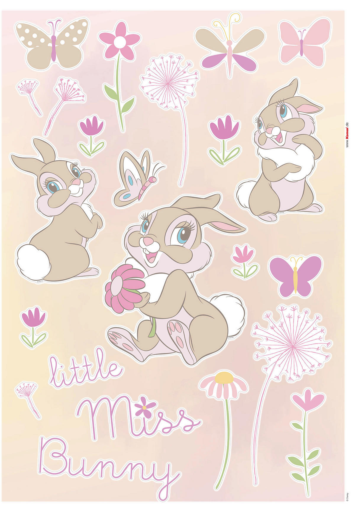Komar Wandtattoo Little Miss Bunny Disney Little Miss Bunny B/L: ca. 50x70 cm Little Miss Bunny - (50,00/70,00cm) - Komar