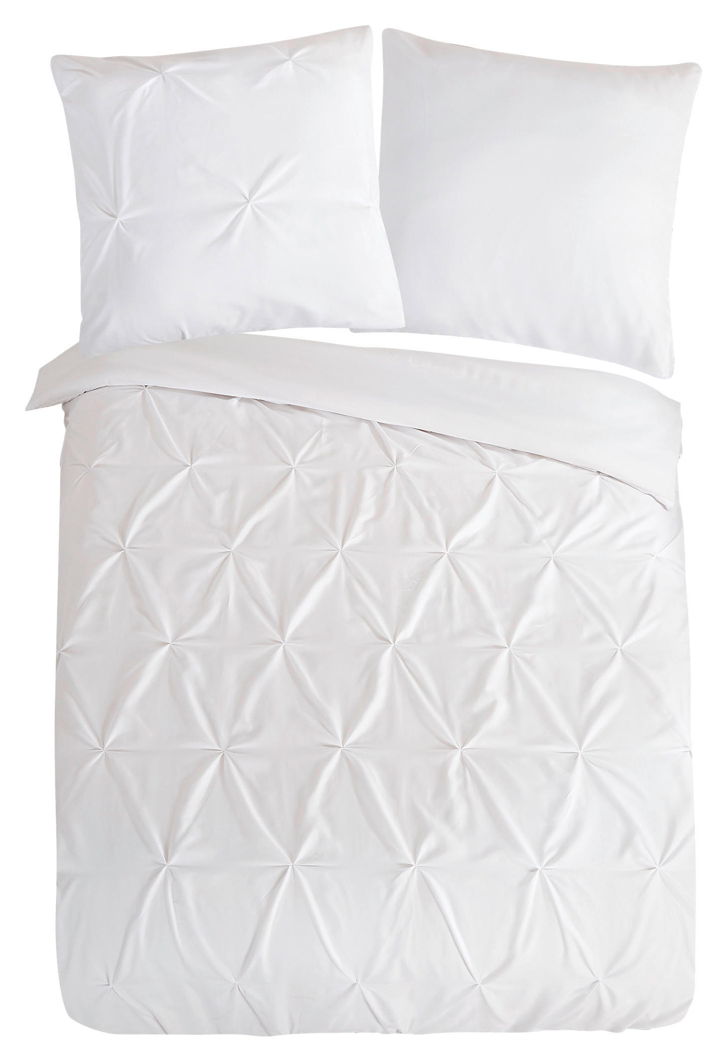 Bettwäsche Elegance weiß Polyester B/L: ca. 155x220 cm Elegance - weiß (155,00/220,00cm) - Pure