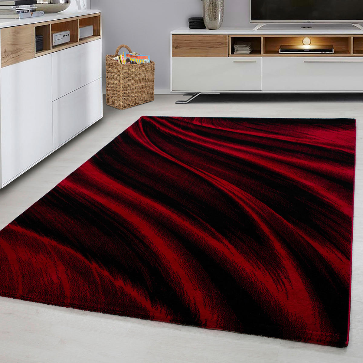 Ayyildiz Teppich MIAMI rot B/L: ca. 80x300 cm MIAMI - rot (80,00/300,00cm) - Ayyildiz