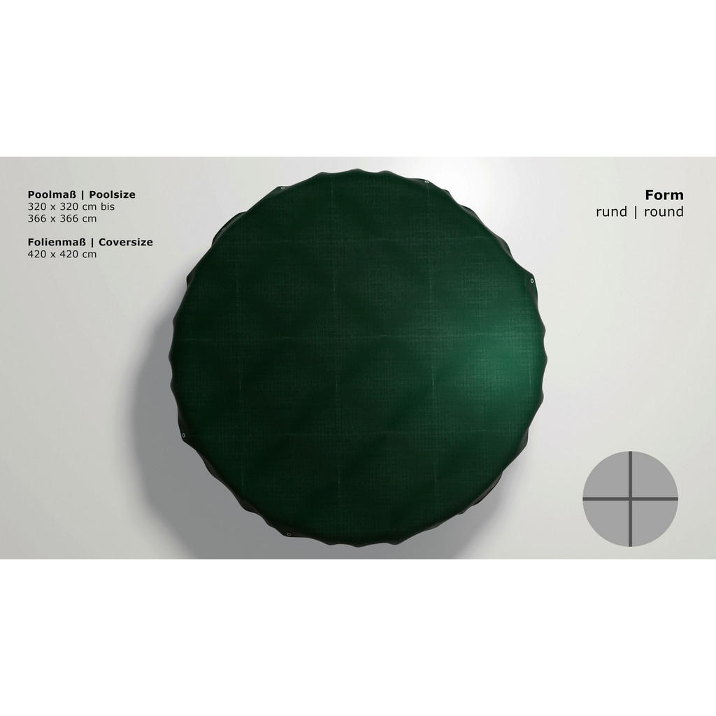 Grasekamp Abdeckplane für Pool rund grÃ... Grasekamp Abdeckplane für Pool rund grÃ...