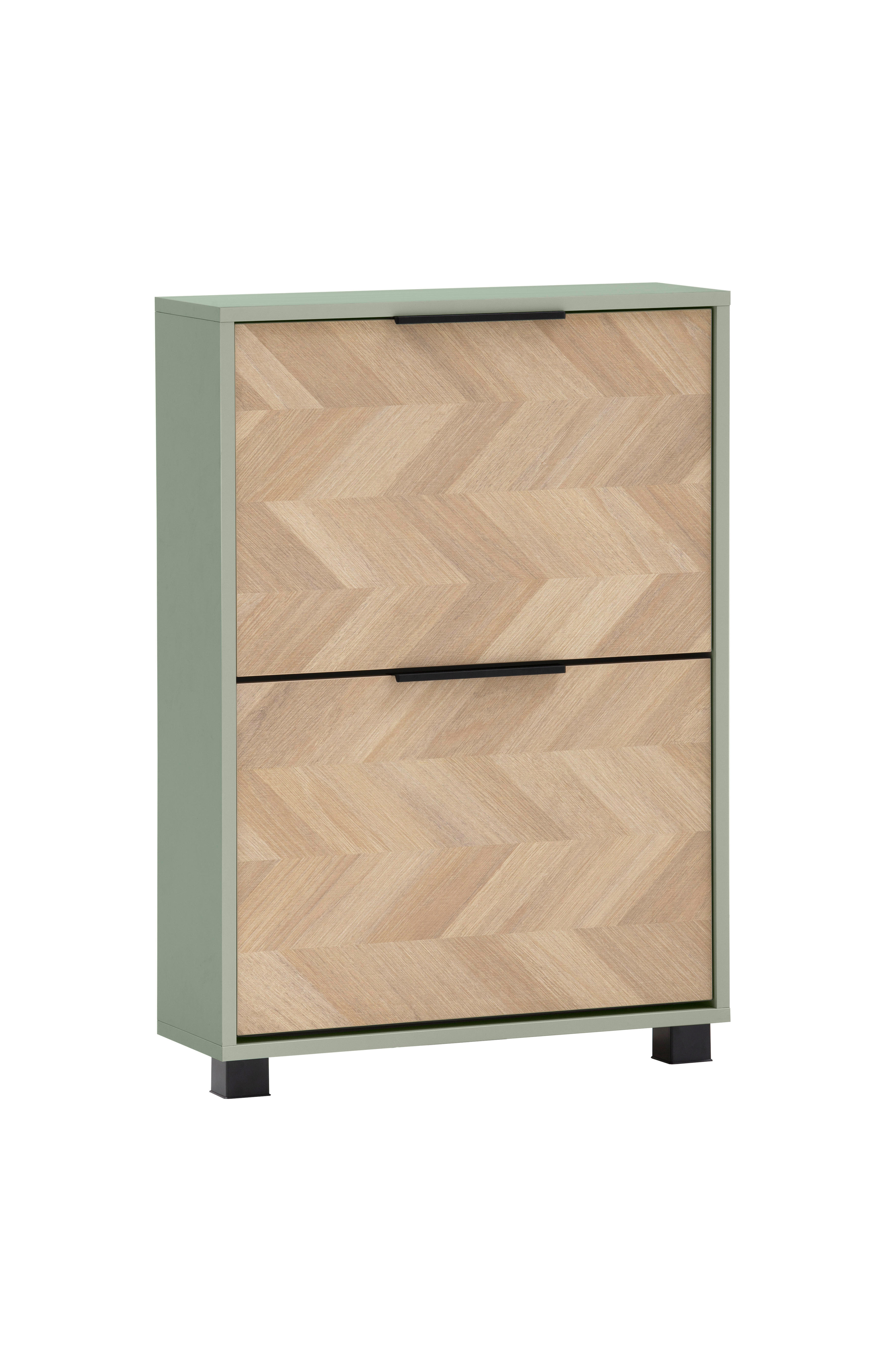 Schuhkipper Piazza, 2er Pistazie Eiche Nachbildung B/H/T: ca. 59,8x85,7x19,55 cm Piazza, 2er - Eiche/Pistazie (59,80/85,70/19,55cm) - Schildmeyer