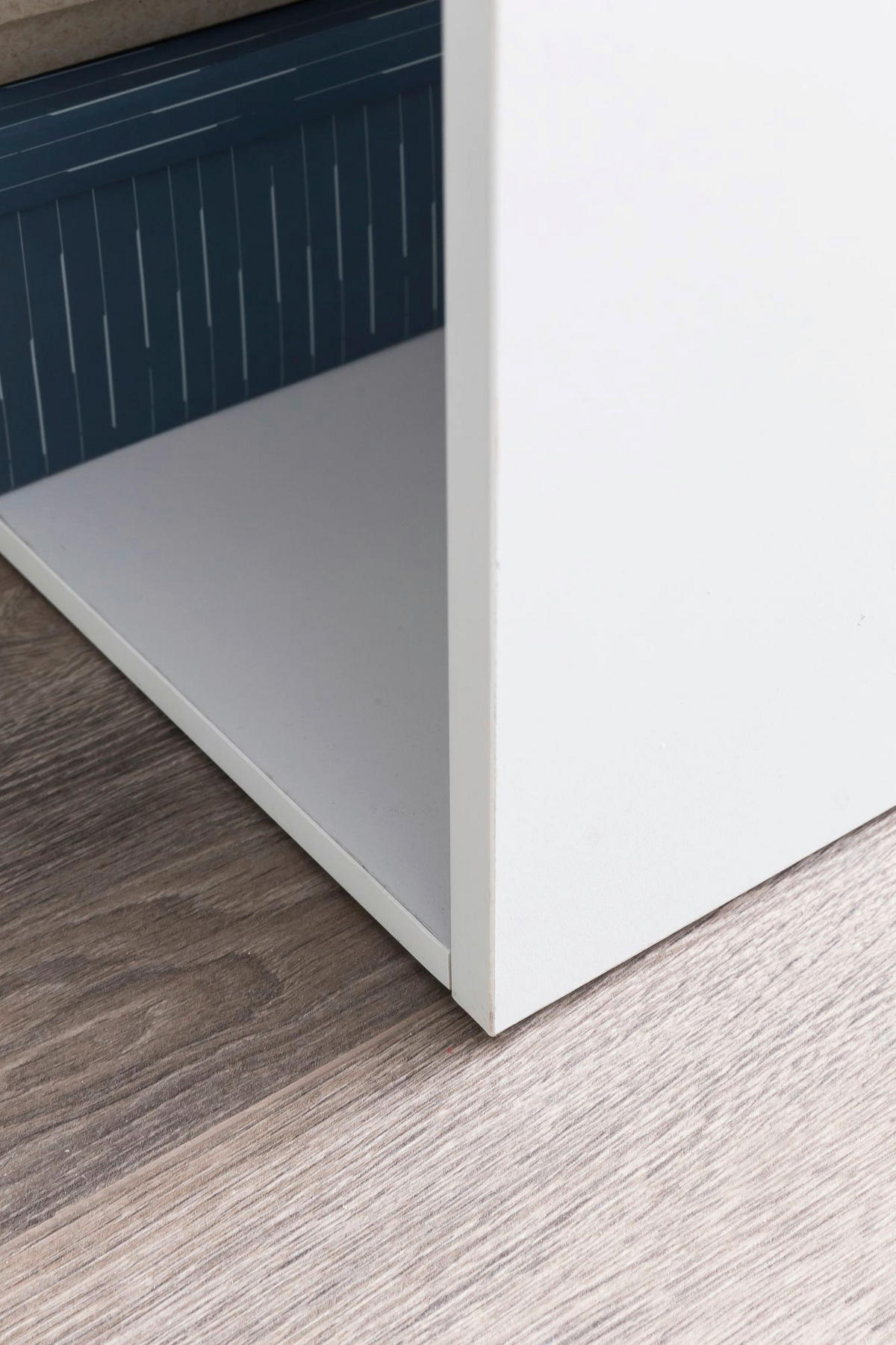 Schreibtisch weiß B/H/T: ca. 50x120x120 cm Schreibtisch - weiß (50,00/120,00/120,00cm) - Wohnling