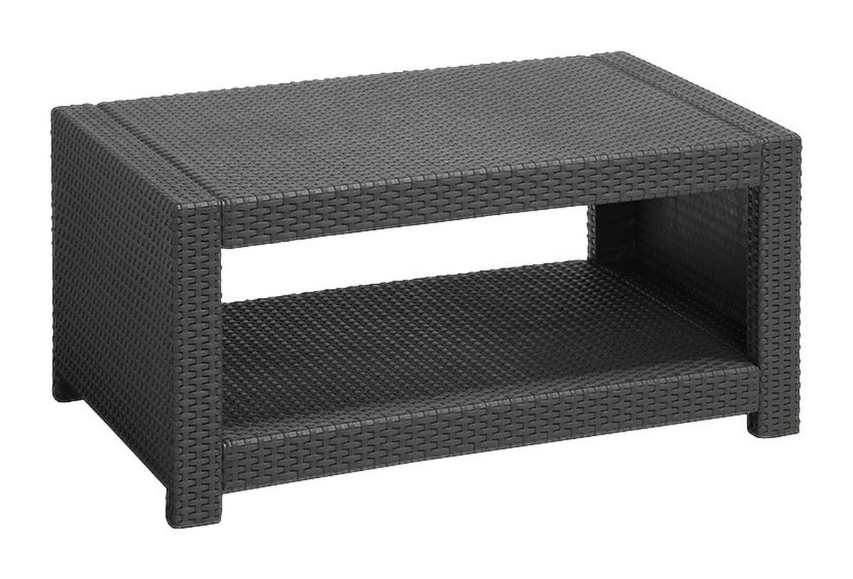 Allibert Loungeset Monaco grau Kunststoff Monaco - grau - Allibert