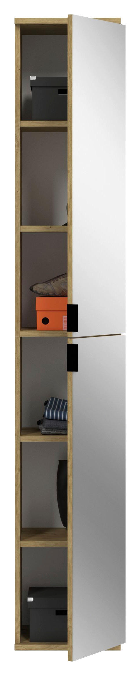 Garderobe PROJEKT Eiche Artisan Nachbildung Spiegel B/H/T: ca. 60x193x34 cm PROJEKT - Eiche (60,00/193,00/34,00cm) - xonox.home
