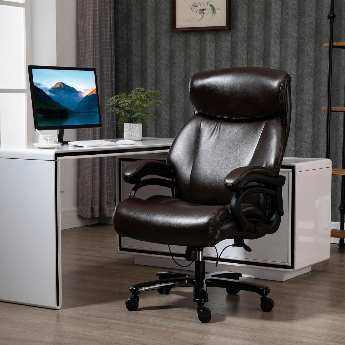 Chefsessel 921-503BN braun 921-503BN - braun (72,00/122,00/83,00cm) - Vinsetto