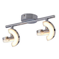 Näve Leuchten LED-Spot Chrom Metall Kunststoff B/H/T: ca. 30x13x10 cm 2 Brennstellen AFFI - Chrom (30,00/13,00/10,00cm) - Näve Leuchten