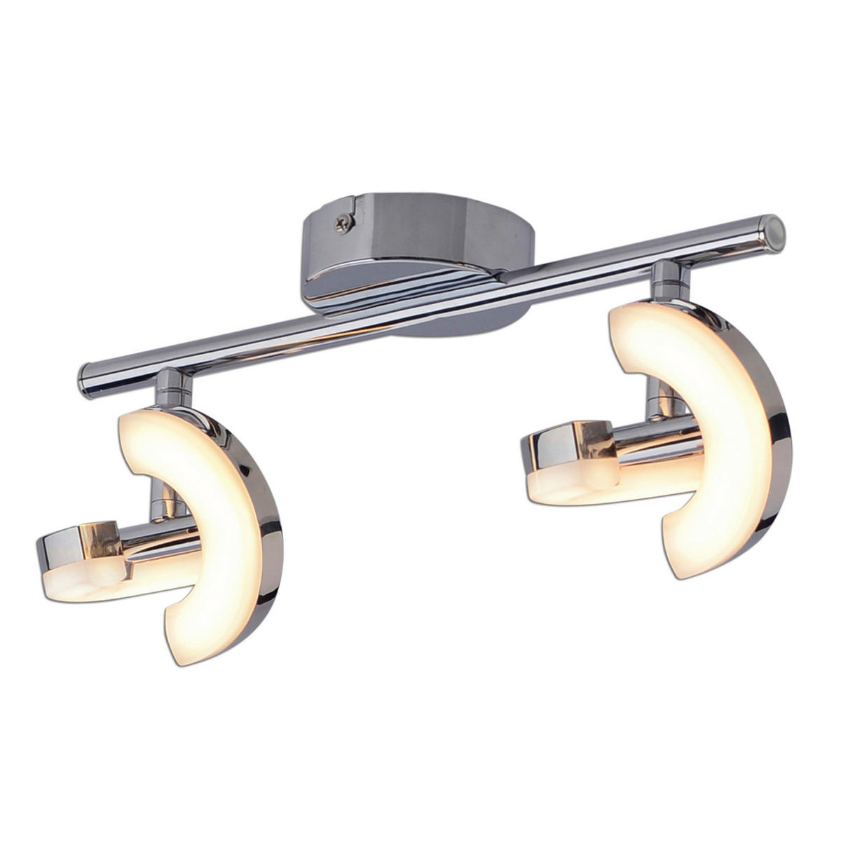 Näve Leuchten LED-Spot Chrom Metall Kunststoff B/H/T: ca. 30x13x10 cm 2 Brennstellen AFFI - Chrom (30,00/13,00/10,00cm) - Näve Leuchten