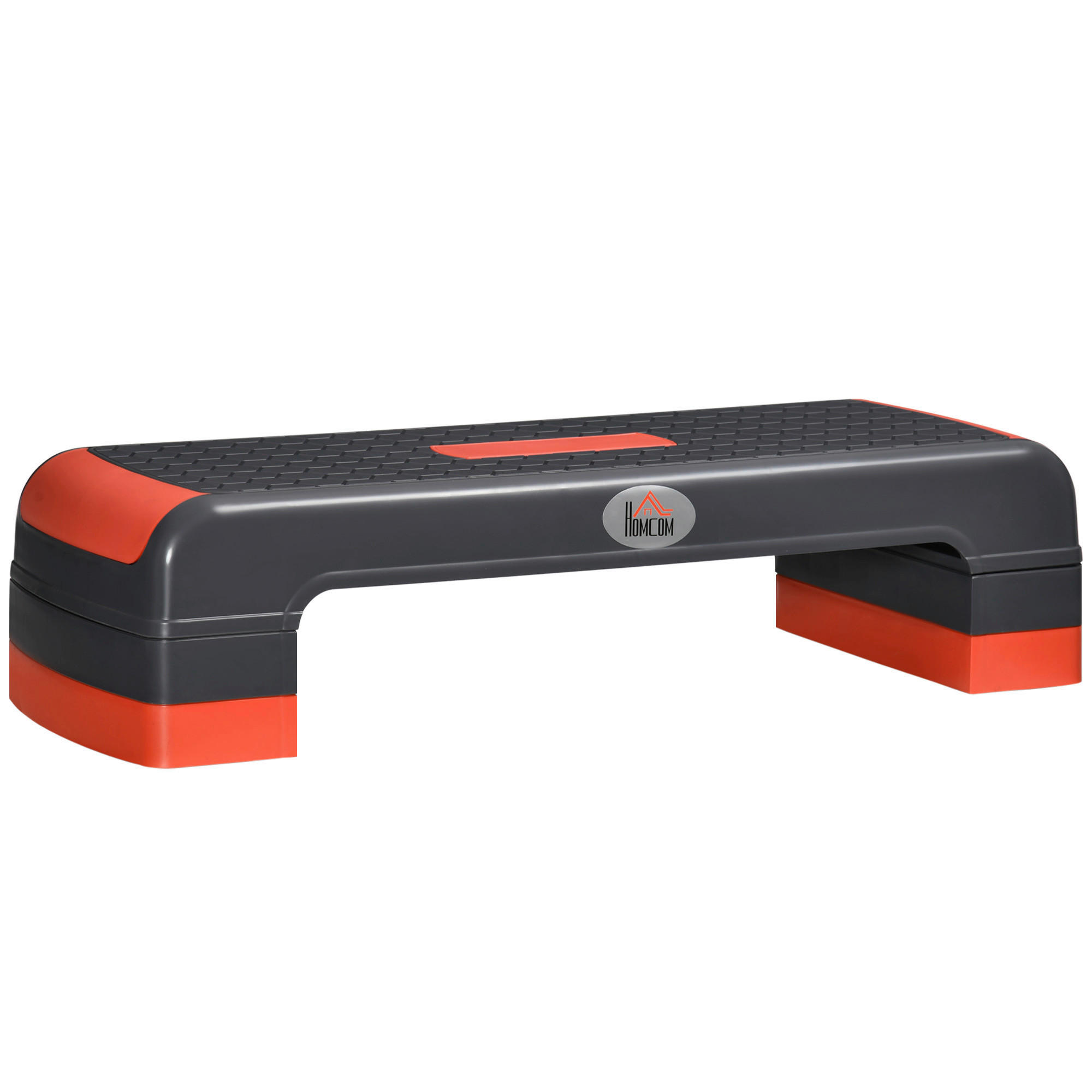 HOMCOM Fitness-Zubehör rot Polypropylen B/H/L: ca. 28x78x20 cm Steppbrett - rot (20,00/28,00/78,00cm) - HOMCOM