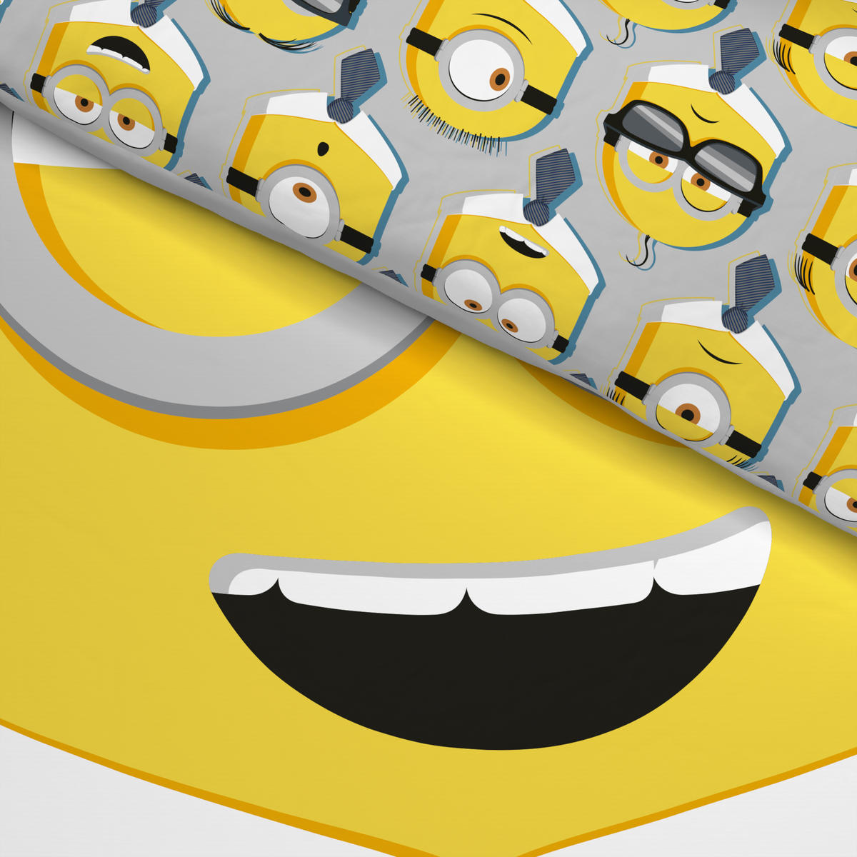 Microfaser Bettwäsche Minions Minions - weiß/gelb (135,00/200,00cm)