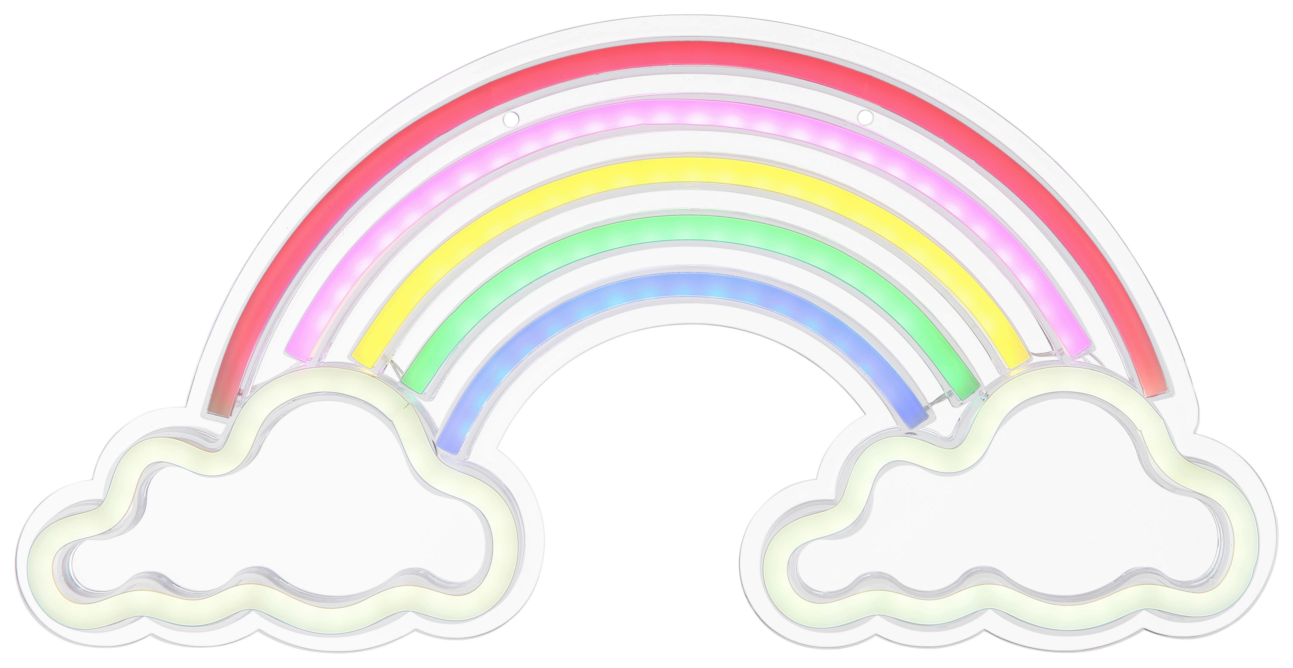 Kinderzimmerleuchte multicolor B/H: ca. 40x42 cm Neonleuchte_Rainbow - multicolor (40,00/42,00cm)