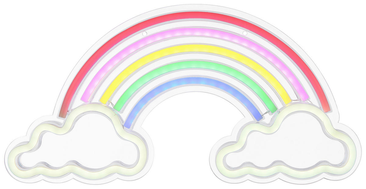 Kinderzimmerleuchte multicolor B/H: ca. 40x42 cm Neonleuchte_Rainbow - multicolor (40,00/42,00cm)