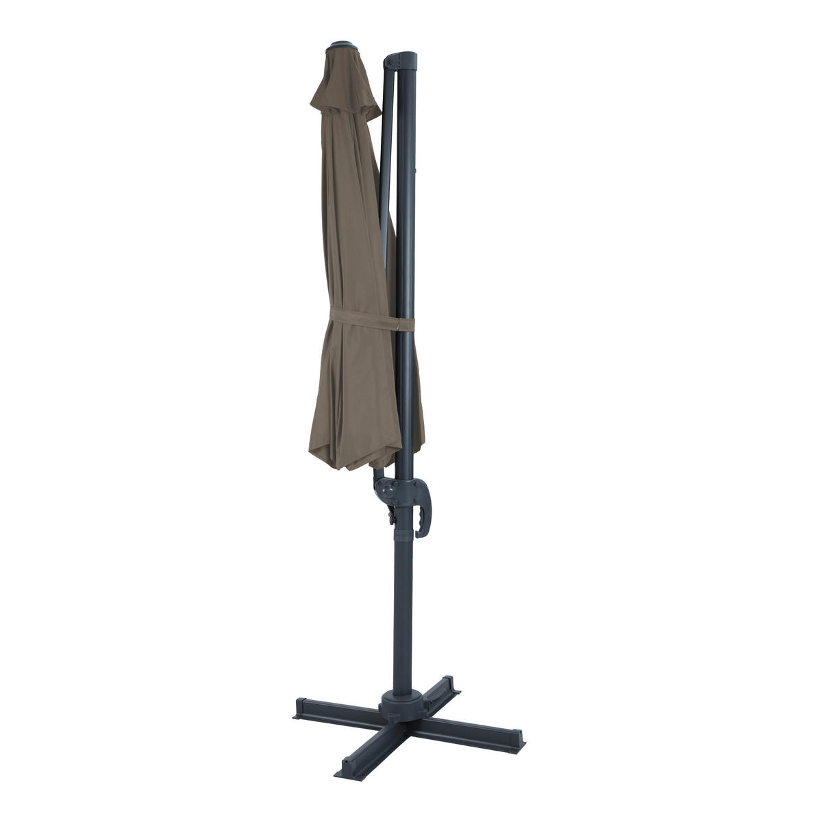AXI Outdoor Living Ampelschirm Marisol grau Textil B/H/L: ca. 300x235x300 cm Marisol - taupe/grau (300,00/300,00/235,00cm) - AXI Outdoor Living