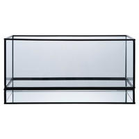 Kerzenhalter Hurricane messing Glas B/H/L: ca. 30x15x12 cm Hurricane - messing (12,00/30,00/15,00cm)