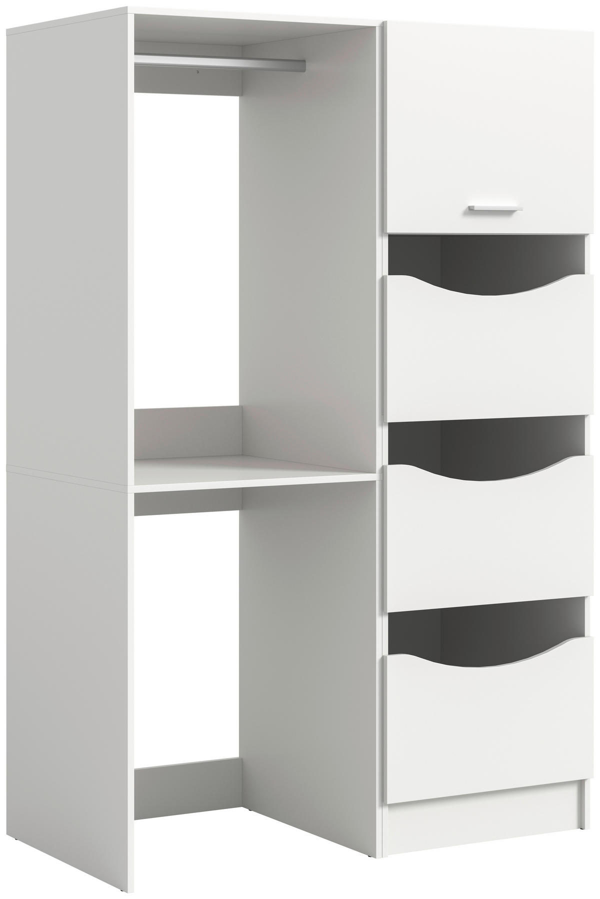 Waschmaschinenumbauschrank Free weiß B/H/T: ca. 126x195x68 cm Free - weiß (126,00/195,00/68,00cm) - xonox.home