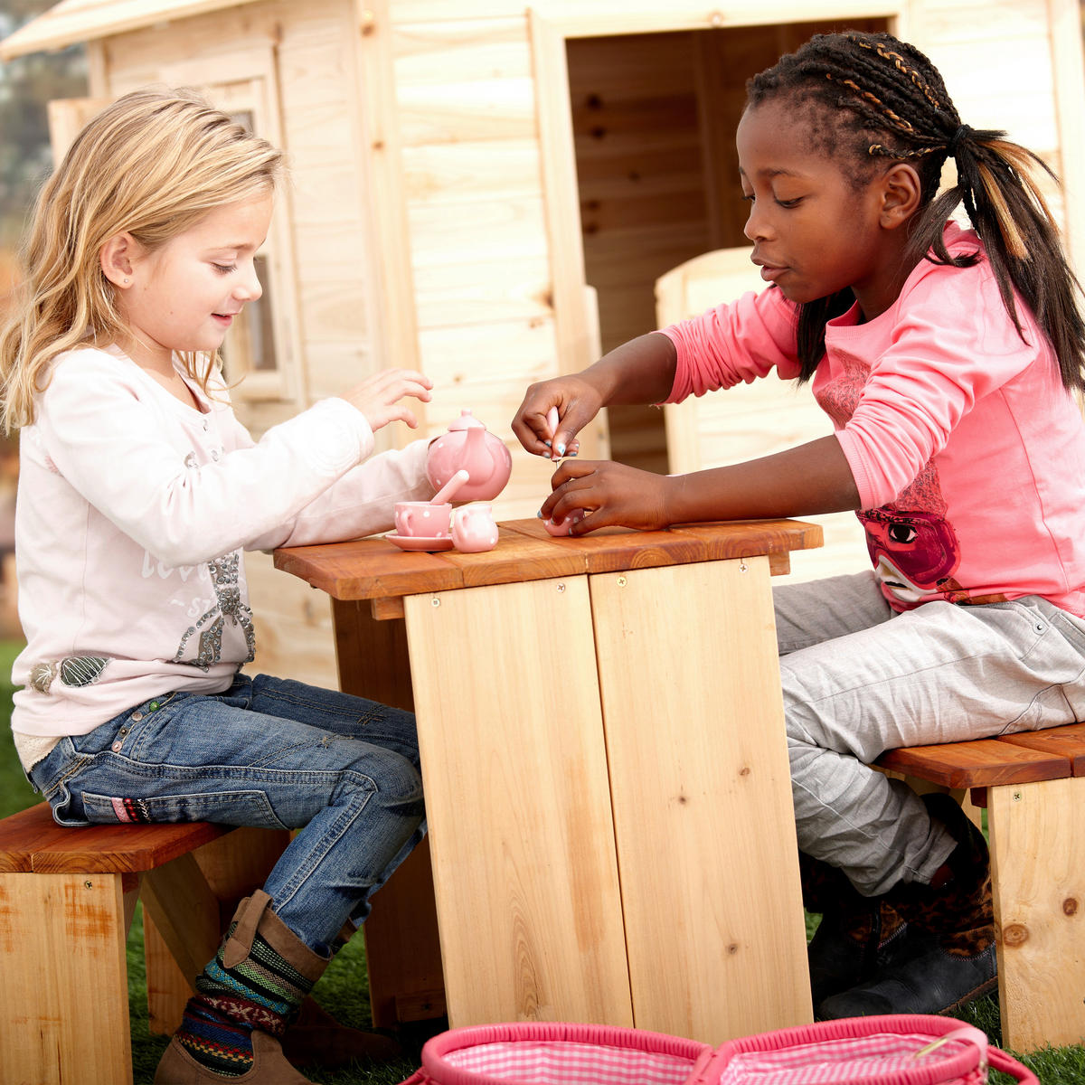 AXI Picknick-Set ZidZed XL braun Holz B/H/T: ca. 80x45x70 cm ZidZed XL - braun (80,00/45,00/70,00cm) - AXI