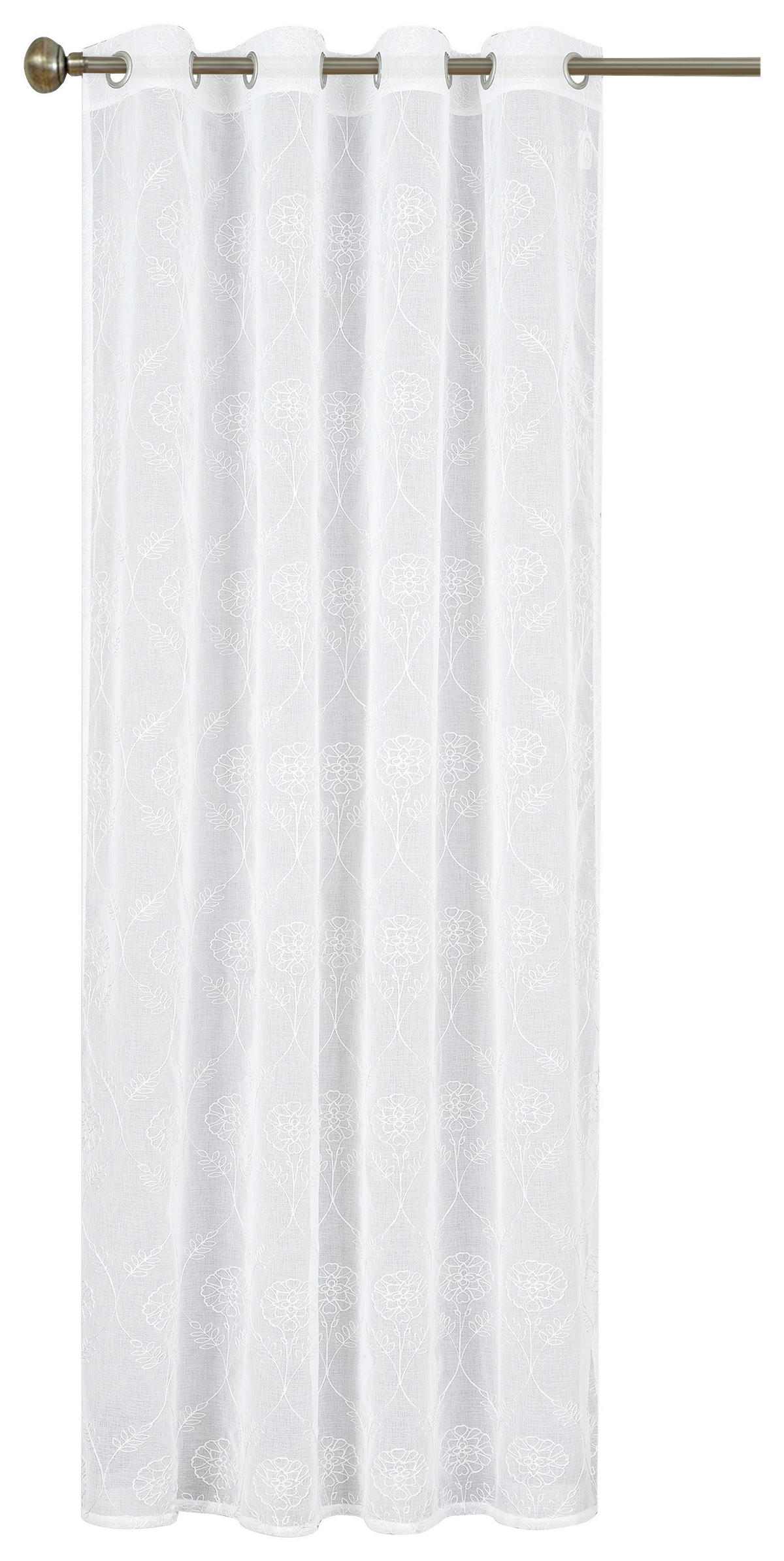 Ösenvorhang Luna weiß B/L: ca. 135x245 cm Luna - weiß (135,00/245,00cm) - home Topline