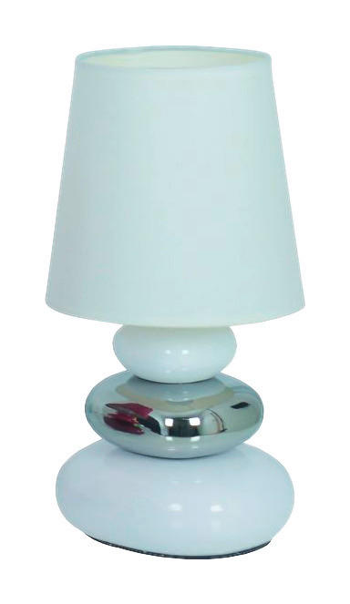 Näve Leuchten Keramik Tischleuchte NV3045323 weiß Keramik Kunststoff H/D: ca. 31x17 cm E14 1 Brennstellen