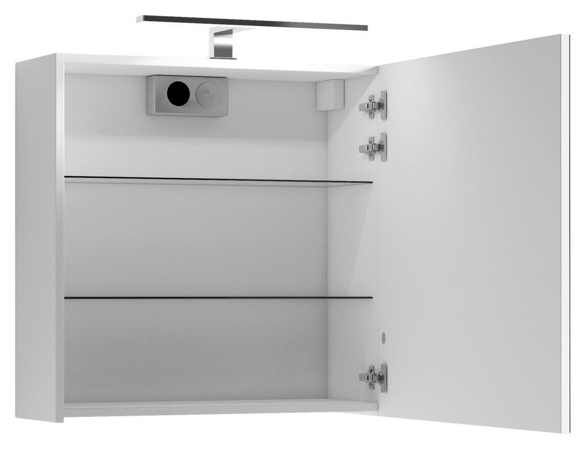 Spiegelschrank SPREE weiß B/H/T: ca. 60x60x20 cm SPREE - weiß (60,00/60,00/20,00cm) - byLIVING