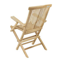 VCM Gartenstuhl braun Holz B/H/T: ca. 57x89x62 cm Gartenstuhl - braun (57,00/89,00/62,00cm) - VCM