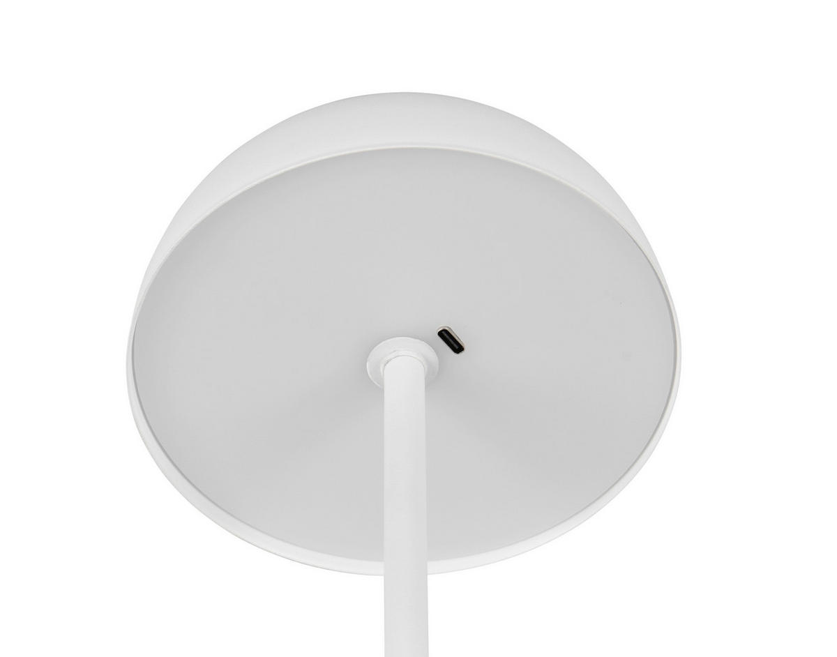 Reality LED Tischleuchte MUNOZ weiß Metall H: ca. 21 cm 1 Brennstellen Munoz - weiß (21,00cm) - Reality