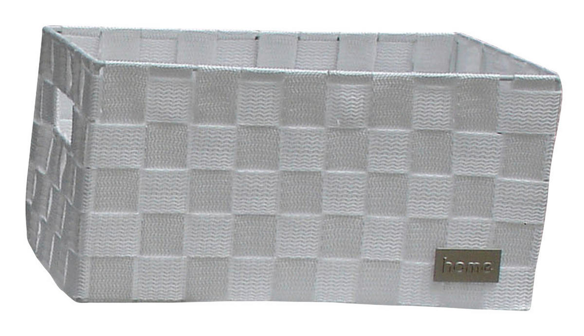 POCOline Aufbewahrungskorb weiß Nylon B/H/L: ca. 18x24x34 cm Korb_Nina_L weiß - weiß (34,00/18,00/24,00cm) - POCOline