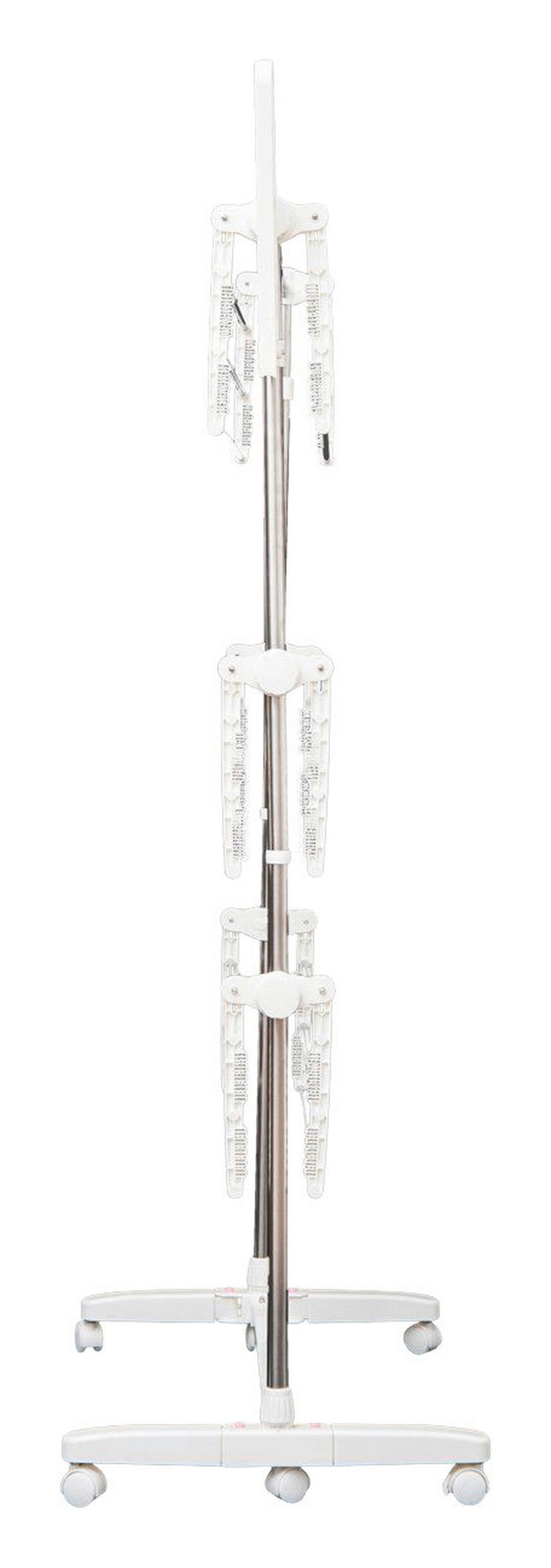 HOMCOM Wäscheständer silber Wäscheständer_mobil - silber (142,00/55,00/152,00cm) - HOMCOM