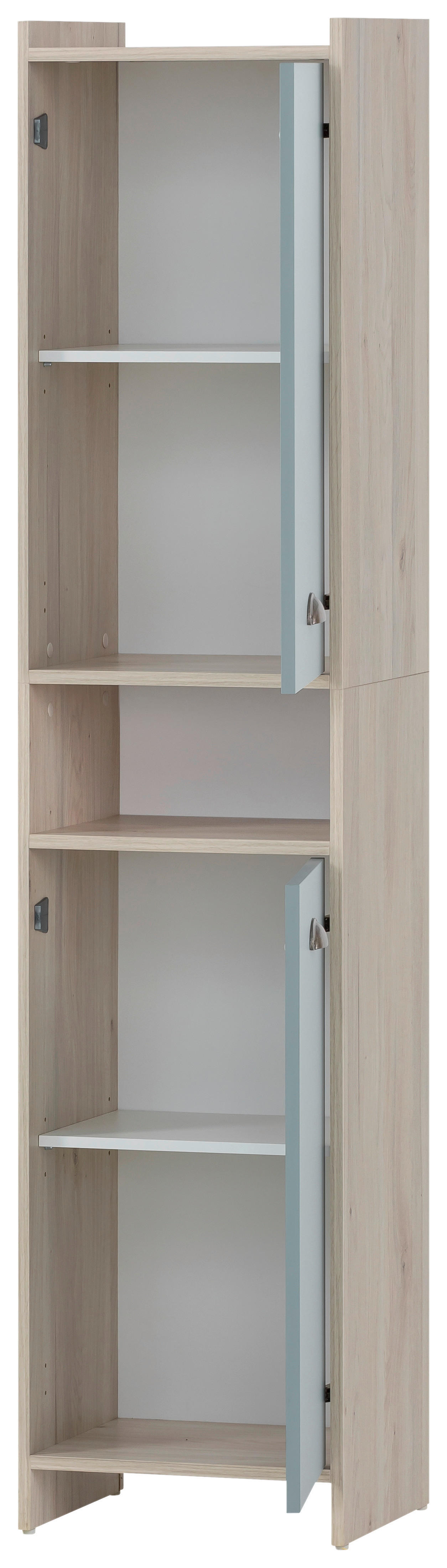 Hochschrank Lindholm Sandeiche Nachbildung taubenblau B/H/T: ca. 40,2x176,3x33 cm Lindholm - taubenblau (40,20/176,30/33,00cm) - Möbelpartner