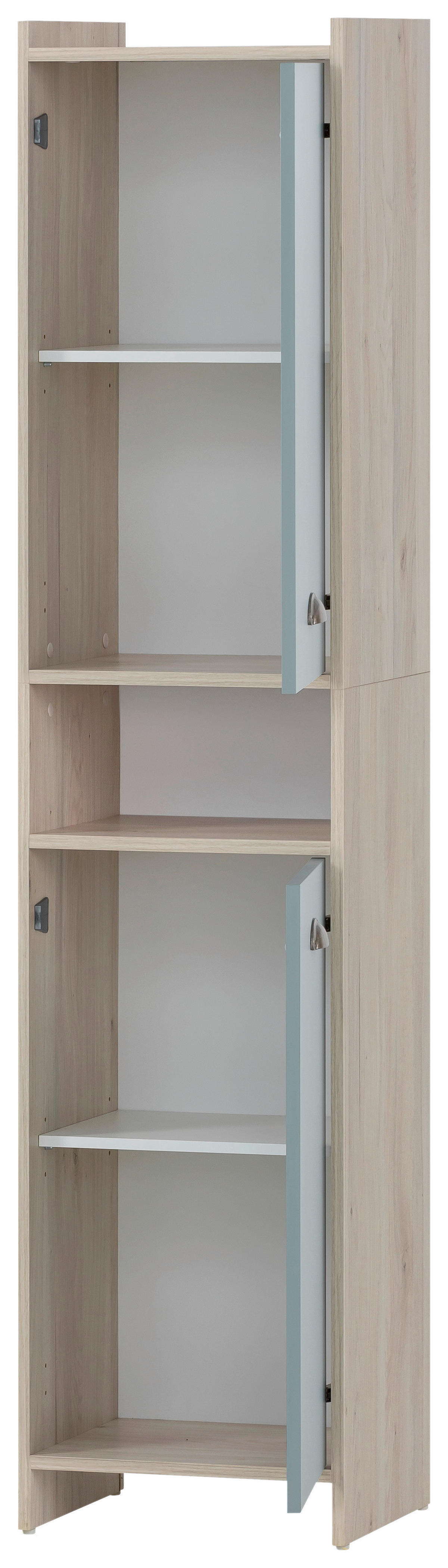 Hochschrank Lindholm Sandeiche Nachbildung taubenblau B/H/T: ca. 40,2x176,3x33 cm Lindholm - taubenblau (40,20/176,30/33,00cm) - Möbelpartner