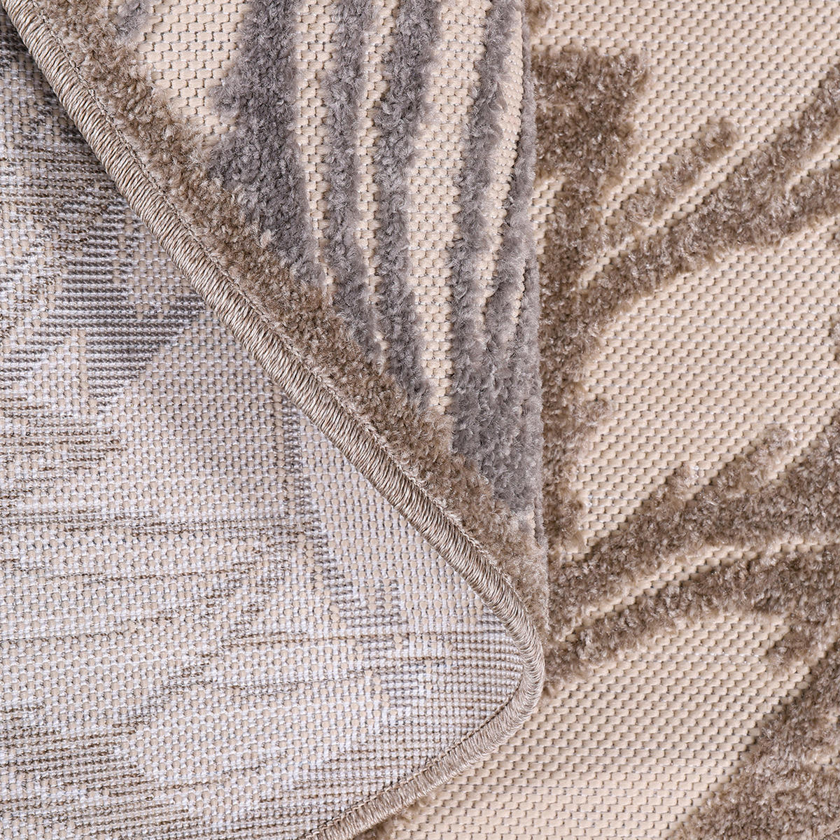 Sanat Outdoorteppich FLORAL creme B/L: ca. 120x120 cm FLORAL - creme (120,00/120,00cm) - Sanat